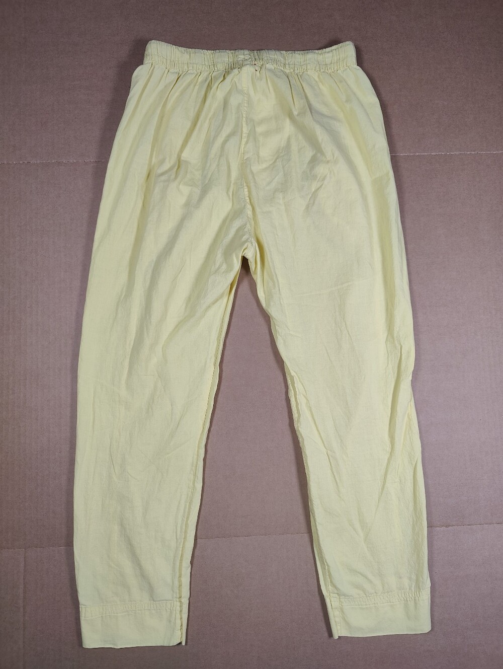 Xirena 100% Cotton Yellow Drawtring Lightweight Jogger Pants Size XS Made In USA - Picture 4 of 8